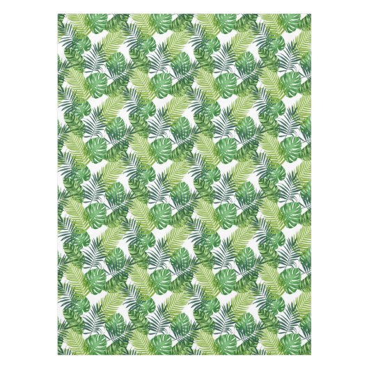 Nappe Les Feuilles de Green Tropical   (Devant)