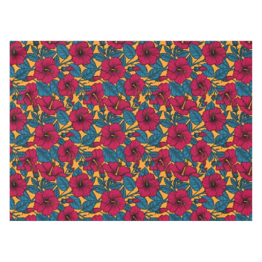 Nappe Les fleurs d'Hibiscus (Devant (Horizontal))