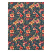 Nappe Les Fleurs D'Hibiscus, Un Modèle Floral Tropical (Devant)
