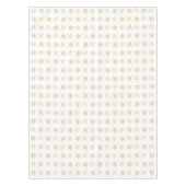 Nappe Les flocons de neige de Noël dorés sur blanc (Devant)