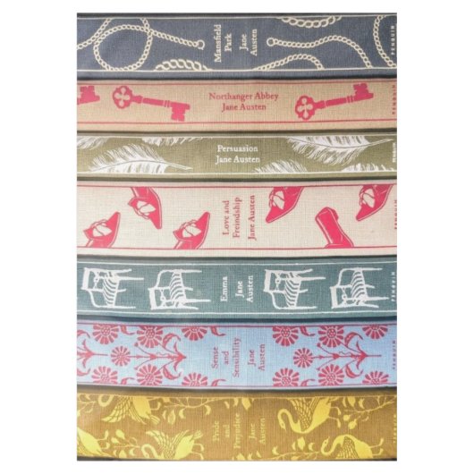 Nappe Les livres de Jane Austen (Devant)