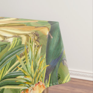 Nappe Les oiseaux Vintages tropicaux jaune du paradis de