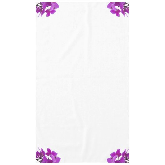 Nappe Les orchidées de Fuchsia décorent les coins d'une  (Devant)