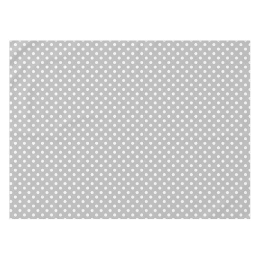 Nappe Les Patterns de Gray White Polka (Devant (Horizontal))