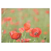 Nappe Les pavots rouges vibrants dans un pavot vert (Devant (Horizontal))