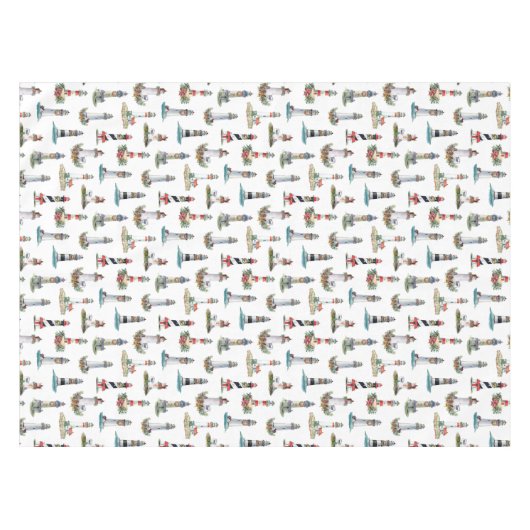 Nappe Les phares de Noël côtiers (Devant (Horizontal))