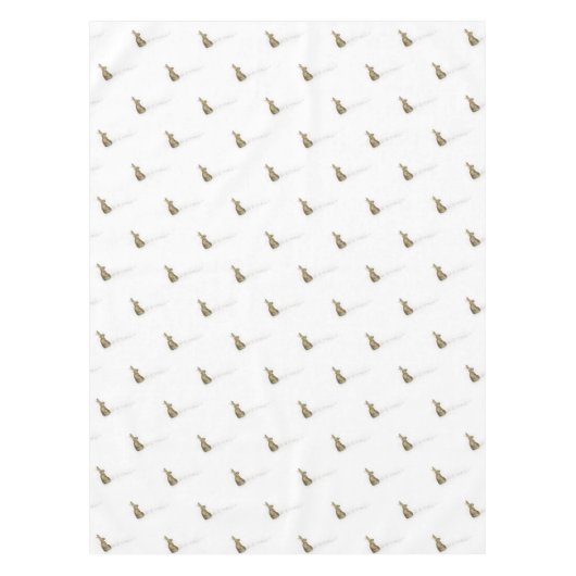 Nappe Les pistes de lapin dans la neige Noël (Devant)