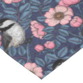 Nappe Les poulets dans le rose sauvage en rose et bleu (Angle)