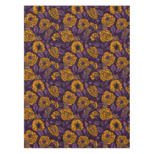 Nappe Les souris font la fête en orange et violet