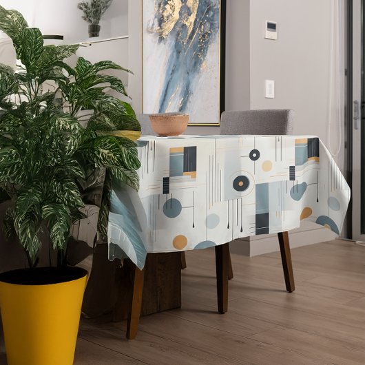 Nappe Les tons pastel motif géométrique du milieu du siè