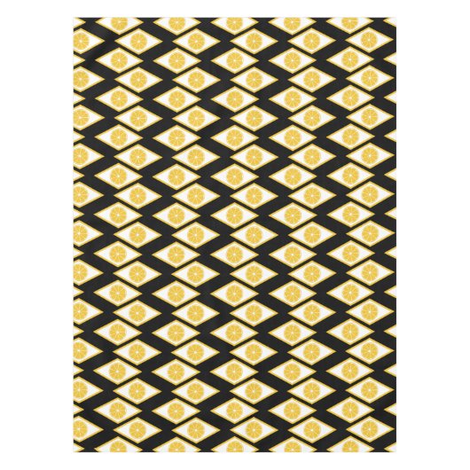 Nappe Les tranches d'agrumes dans le Motif Diamant moder (Devant)