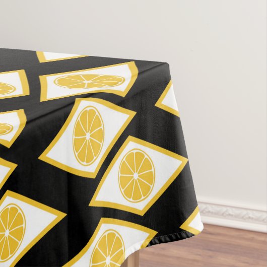 Nappe Les tranches d'agrumes dans le Motif Diamant moder (In Situ)