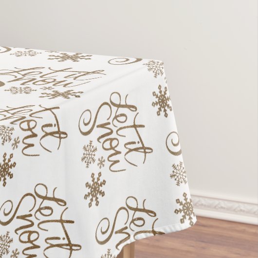 Nappe Let it Snow Décoration de Noël (In Situ)