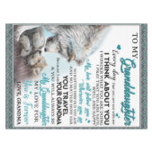 Nappe Lettre Customisée À Ma Petite-Fille De Grand-Mère (Devant (Horizontal))