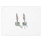 NAPPE LETTRE HÉBRAÏQUE 'CHET' (Devant (Horizontal))