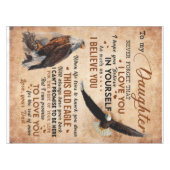 Nappe Lettre personnalisée à ma fille de papa (Devant (Horizontal))