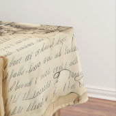 Nappe Lettre vintage d'amour parchemin avec fleurs (9) (In Situ)