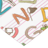 Nappe Lettres et graphiques d'amusement d'alphabet (Angle)