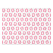 Nappe Lèvres Roses, Motif De Lèvres, Rouge Rose, Baiser (Devant (Horizontal))