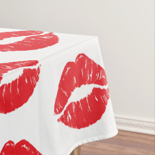 Nappe Lèvres Rouges, Rouge À Lèvres, Baiser, Motif Des L