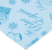 Nappe L'Express polaire | Motif d'icône de vacances bleu (Angle)