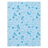 Nappe L'Express polaire | Motif d'icône de vacances bleu (Devant)