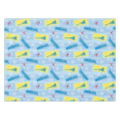 Nappe L'Express polaire | Retro Train & Ticket Motif (Devant (Horizontal))