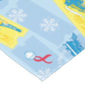 Nappe L'Express polaire | Retro Train & Ticket Motif (Angle)