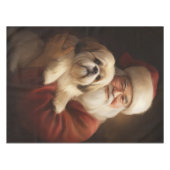 Nappe Lhasa Apso Avec Noël Festif Du Père Noël (Devant (Horizontal))