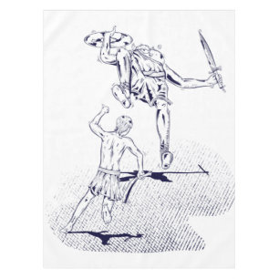 Nappe L'histoire de la Bible de David et Goliath