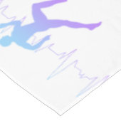 Nappe L'Homme Coure La Silhouette Gradient Et La Ligne D (Angle)