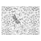 Nappe libellule et fleurs (Devant (Horizontal))