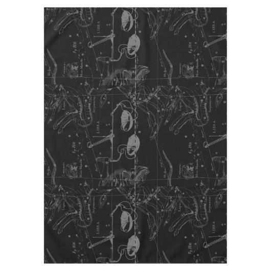 Nappe Libra Constellation Map Hevelius 1690 sept oct. (Devant)