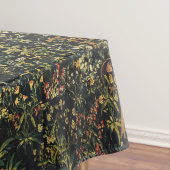 Nappe LICORNE ET DAME PLAYING ORGAN, vert rouge (In Situ)