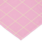 Nappe Light Green Cell Pattern Pink Checkered Plaid. (Angle)