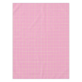 Nappe Light Green Cell Pattern Pink Checkered Plaid. (Devant)