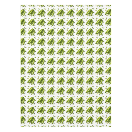 Nappe Light Vegetable Cucumber Floral Pattern (Devant)