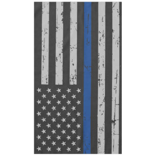 Nappe Ligne Bleue Mince - Officier de Police - Drapeau A