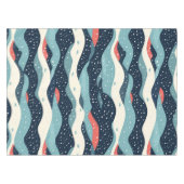 Nappe Lignes Abstraites avec points de flocon de neige (Devant (Horizontal))