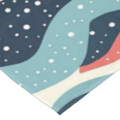 Nappe Lignes Abstraites avec points de flocon de neige (Angle)