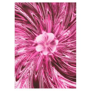 Nappe Lignes Abstraites Fleur pourpre