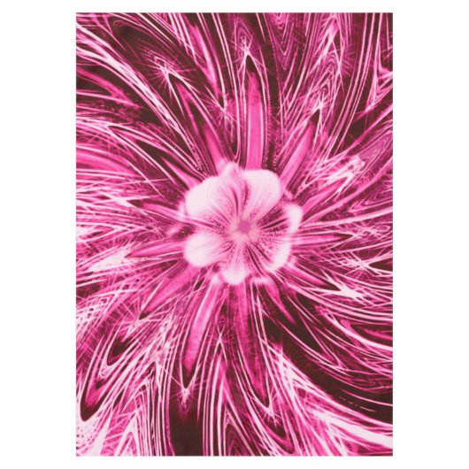 Nappe Lignes Abstraites Fleur pourpre (Devant)