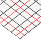 Nappe Lignes de grille noire rouge Conception de plis (Angle)