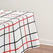 Nappe Lignes de grille noire rouge Conception de plis (In Situ)