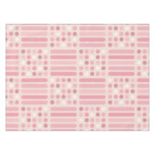 Nappe Lignes du milieu du siècle Cercles Vanille rose (Devant (Horizontal))