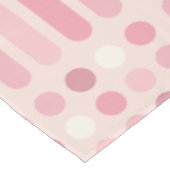 Nappe Lignes du milieu du siècle Cercles Vanille rose (Angle)