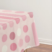 Nappe Lignes du milieu du siècle Cercles Vanille rose (In Situ)