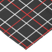 Nappe Lignes graphiques rouges et blanches à motif carre (Angle)
