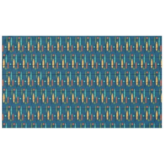 Nappe Lignes rétro et ovales (Devant (Horizontal))