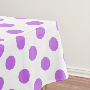 Nappe Lilac et pois blancs